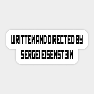 by Sergei Eisenstein Sticker